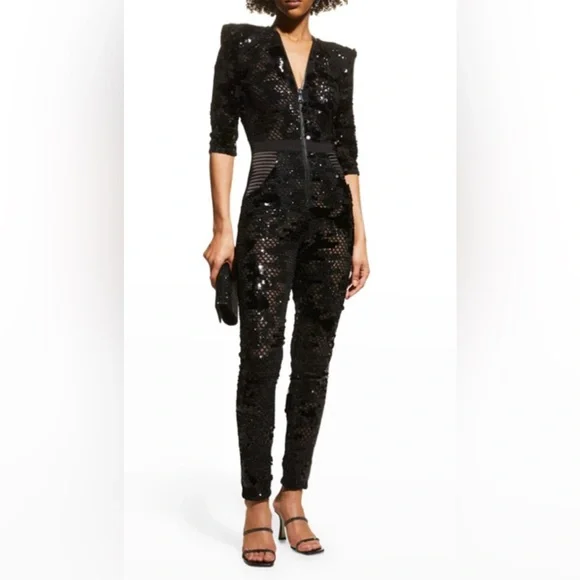 2X “HOST PICK” Zhivago Sequined Mesh Jumpsuit - Picture 5 of 16